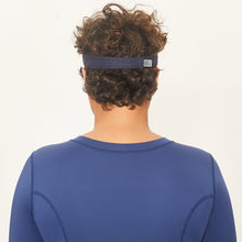 Load image into Gallery viewer, Model Back: Uv Line Visière Visor Athletic Dry Fem Navy Blue Upf50+
