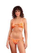 Load image into Gallery viewer, Model Front: Rio De Sol Ensemble Set Trail-Orange Tank-Tie Ibiza-Comfy
