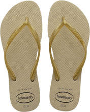 Load image into Gallery viewer, Model Front: Havaianas Tongs Havaianas Slim Gloss Areia
