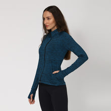 Load image into Gallery viewer, Image 02: Uv Line Fitness Haut Casaco Newfit Petroleo Upf50+
