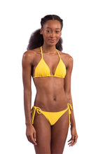 Load image into Gallery viewer, Model Front: Rio De Sol Ensemble Set Malibu-Yellow Tri-Inv Cheeky-Tie
