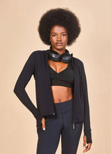 Load image into Gallery viewer, Gallery: Uv Line T-Shirt Jacket Fem New Fit Black Upf50+
