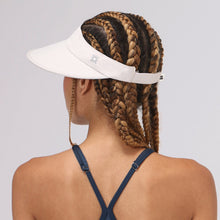 Load image into Gallery viewer, Model Back: Uv Line Visière Visor Leblon Sand Upf50+
