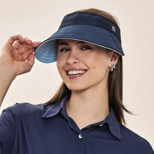 Load image into Gallery viewer, Gallery: Uv Line Visière Visor Bali Fem Navy Light Blue Upf50+

