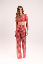 Load image into Gallery viewer, Model Front: Rio De Sol Pantalon De Plage Floral-Scales Pants Lana

