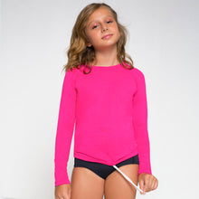 Load image into Gallery viewer, Gallery: Uv Line T-Shirt Longsleeve Uvpro Kids Pink Upf50+
