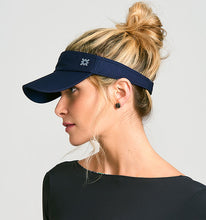 Load image into Gallery viewer, Image 07: Uv Line Visière Visor Athletic Dry Fem Navy Blue Upf50+
