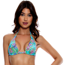 Load image into Gallery viewer, Gallery: Luli Fama Haut Top Full Ruched Aqua
