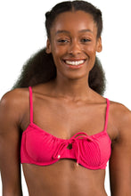 Load image into Gallery viewer, Gallery: Rio De Sol Haut Top Dots-Virtual-Pink Balconet-Tie
