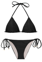 Load image into Gallery viewer, Product Front: Rio De Sol Ensemble Set Shimmer-Black Tri-Inv Ibiza-Comfy
