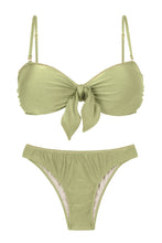Load image into Gallery viewer, Product Front: Rio De Sol Ensemble Set Oliva Bandeau-No Essential
