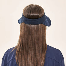 Load image into Gallery viewer, Model Back: Uv Line Visière Visor Bali Fem Navy Light Blue Upf50+
