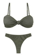 Load image into Gallery viewer, Product Front: Rio De Sol Ensemble Set Croco Bandeau-Joy Nice-Fio
