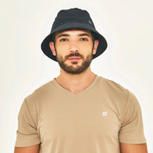 Load image into Gallery viewer, Model Front: Uv Line Bob Hat Toronto Colors Masc Black Upf50+
