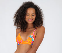 Load image into Gallery viewer, Gallery: Rio De Sol Haut Top Orange-Bloom Tri-Cos
