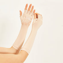 Load image into Gallery viewer, Image 04: Uv Line Gants Long Gloves Uni Beige Upf50+
