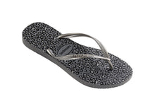 Load image into Gallery viewer, Product Front: Havaianas Tongs Havaianas Slim Animals Steel Grey
