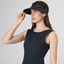 Load image into Gallery viewer, Model Front: Uv Line Visière Visor Leblon Black Upf50+
