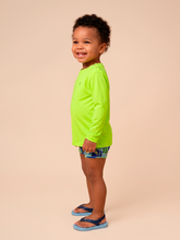 Load image into Gallery viewer, Image 02: Uv Line T-Shirt Longsleeve Baby Yellow Fluor Upf50+
