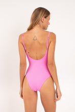 Load image into Gallery viewer, Model Back: Rio De Sol Une Pièce Crespinho-Rosa Hype
