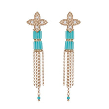 Load image into Gallery viewer, Product Front: Hipanema Boucles D'oreille Alabaster Turquoise Hipanema
