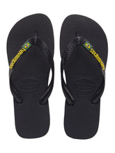 Load image into Gallery viewer, Product Front: Havaianas Tongs Brasil Logo Black
