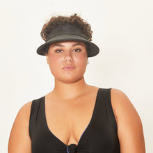 Load image into Gallery viewer, Model Front: Uv Line Visière Visor Leblon Militar Green Upf50+
