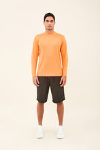 Load image into Gallery viewer, Model Front: Uv Line T-Shirt Longsleeve Uvpro Laranja Upf50+
