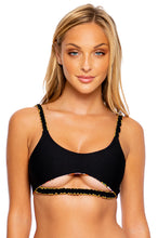 Load image into Gallery viewer, Image 06: Luli Fama Haut Top Wavy Forever Yours Black
