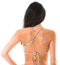 Load image into Gallery viewer, Model Back: Rio De Sol Haut Soutien Canarinho Sporty
