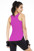 Load image into Gallery viewer, Model Back: Alto Giro Fitness Haut Regata Skin Fit Alongada Gola V Pink Orchid
