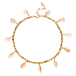 Ankle Bracelet Shalow Gold