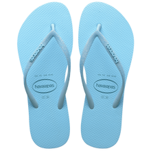 Load image into Gallery viewer, Product Front: Havaianas Tongs Havaianas Slim Glitter Neon Azul Water
