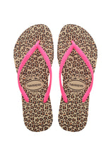 Load image into Gallery viewer, Havaianas Slim Animals Sandgrey/Pink
