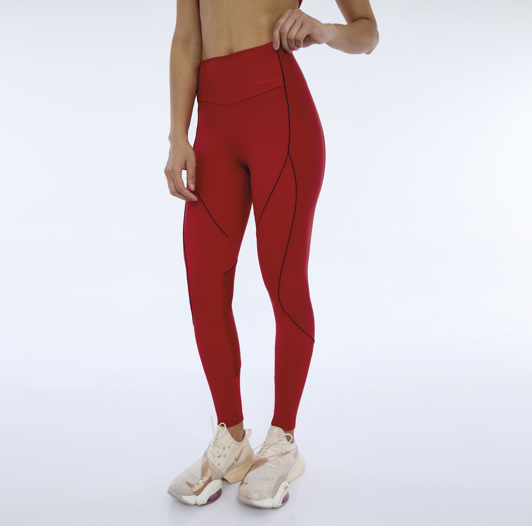 Hyper Recortes Atlanta Vermelho High Red Leggings