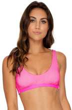 Load image into Gallery viewer, Model Front: Luli Fama Haut Top Tank Barbie Pink Luli Babe
