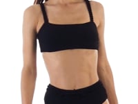 Load and play video in Gallery viewer, Video: Rio De Sol Ensemble Set St-Tpz-Black Reto Hotpant-High
