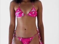 Load and play video in Gallery viewer, Video: Rio De Sol Ensemble Set Pink-Palms Frufru
