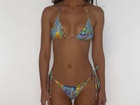 Load and play video in Gallery viewer, Video: Luli Fama Haut Top Wavy Ruched Amalfi
