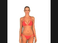 Load and play video in Gallery viewer, Video: Brazilian Bikini Shop Bas Red Lacinho

