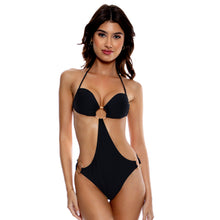 Load image into Gallery viewer, Ring Bandeau Monokini Black
