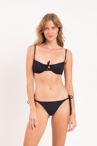 Model Front: Rio De Sol Bas Bottom Dots-Black Ibiza-Comfy