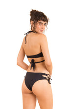 Load image into Gallery viewer, Model Back: Rio De Sol Bas Bottom Dots-Black Madrid

