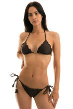 Load image into Gallery viewer, Model Front: Rio De Sol Bas Bottom Meteorite Frufru
