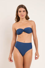 Load image into Gallery viewer, Model Front: Rio De Sol Bas Bottom Navy Hotpants
