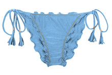 Load image into Gallery viewer, Product Front: Rio De Sol Bas Bottom Shimmer-Baltic-Sea Frufru-Comfy
