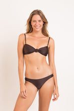 Load image into Gallery viewer, Model Front: Rio De Sol Bas Bottom Shimmer-Coffee Essential
