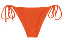 Load image into Gallery viewer, Product Front: Rio De Sol Bas Bottom Shimmer-Paprica Cheeky-Tie
