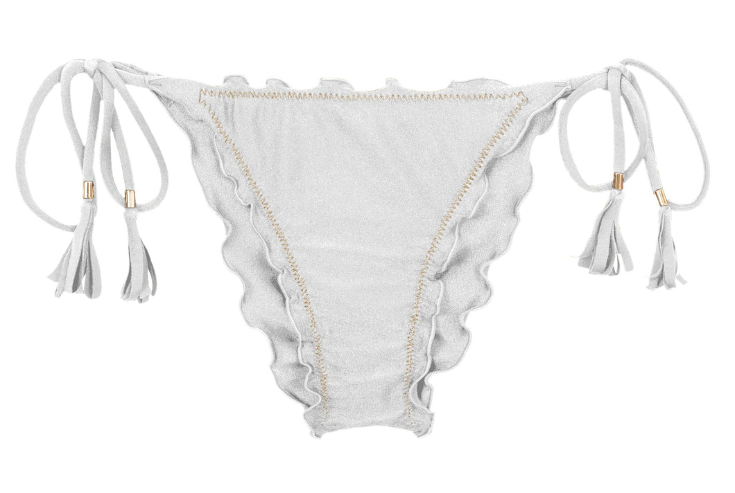 Product Front: Rio De Sol Bas Bottom Shimmer-White Frufru