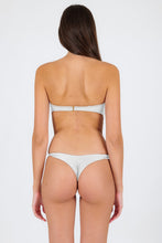 Load image into Gallery viewer, Model Back: Rio De Sol Bas Bottom Shimmer-White Nice-Fio
